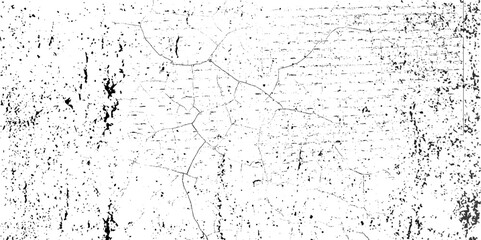 Abstract  background vector of black and white grunge scratch texture. Grunge cracked earth, concrete distressed overlay, desert texture.