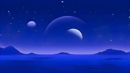 Obraz premium space themed minimalistic pc background