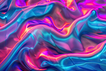 Fototapeta premium Beautiful texture surface neon wave, design natural abstract background