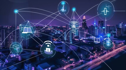 Obraz premium operation of 5g network infrastructure