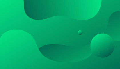 Abstract green geometric shape background. Template for invitation, business card for presentation design
