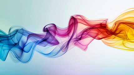 Colorful Abstract Smoke Art with Blue, Purple, Pink, and Orange Hues