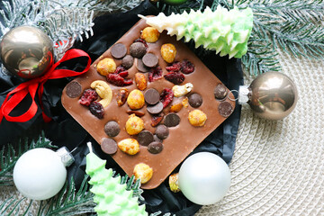 christmas cookies and christmas decorations