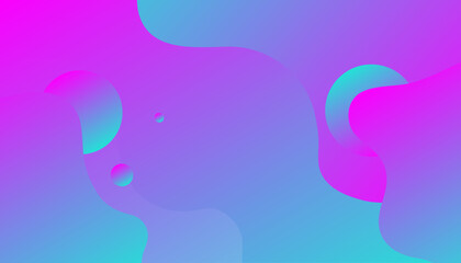 Colorful geometric background. Trendy gradient shapes composition.  Vector template minimalist poster, pop art flyer, print, web banner
