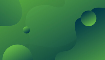 Green modern abstract background. Fluid shapes composition. vector design concept. Decorative web layout or poster, banner
