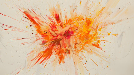 A captivating image of red and orange rocks bursting on a clean white background, great for enhancing any project with bold colors.