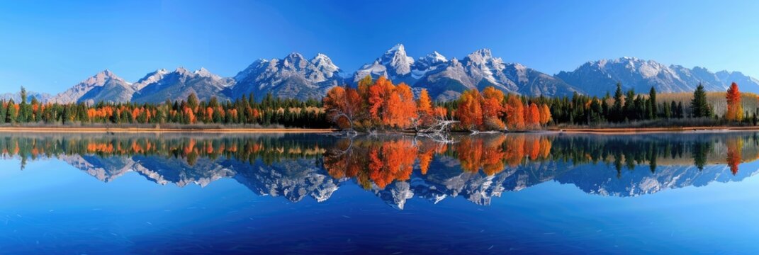 Autumn Reflection in the Grand Tetons