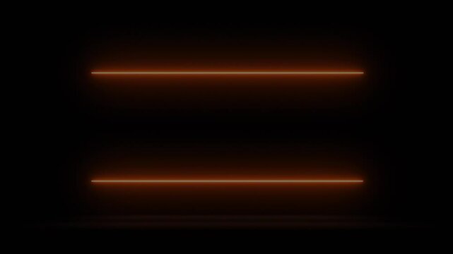 Neon lines reframing area for text title, logo or intro. High quality 4k footage