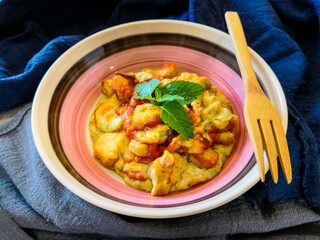 delicious plate of fish and potatoes