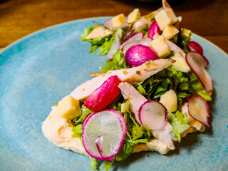 Fine dining cuisine - french dish on the table