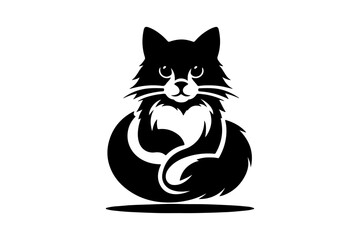 cat silhouette vector illustration