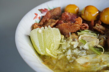 The delicious food of Indonesian food in Bogor City, West Java, Indonesia. It was taken on July 16, 2024 by a professional. It's a nice food with Indonesian culture
