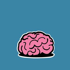 World Brain Day. Holiday concept. Template, postcard, background. Rast illustration.