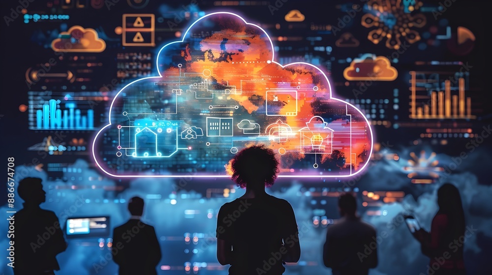 Poster dynamic cloud powered educational platform enabling remote learning and
