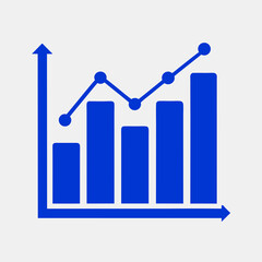 statistics icon vector art illustration