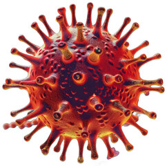 coronavirus with many cells in the background