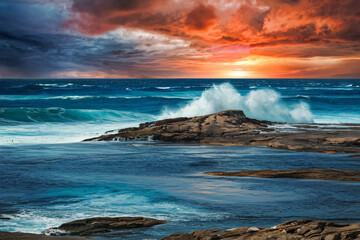 Dramatic Coastal Sunset