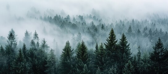 Misty Forest, Enchanting View