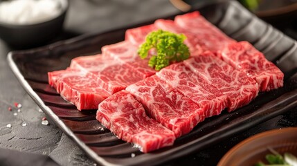 Fototapeta premium Conveniently processed shabu beef