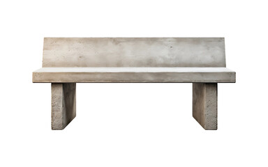Concrete Bench (PNG Cutout) isolated on a transparent background