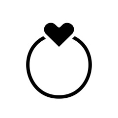 Heart Ring Fill Icon - Suitable for Web Page, Mobile App, UI, UX Design