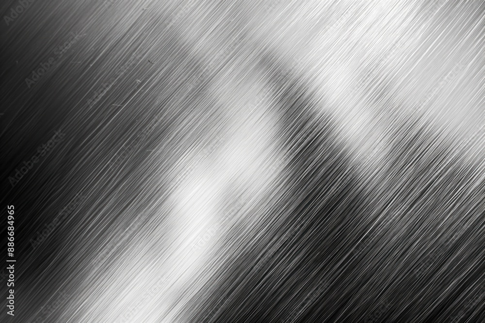 Poster Black and white striped fabric texture with diagonal pattern. Close-up view of modern design element for graphic art, fashion, interior decoration. Use as background or overlay in digital projects.