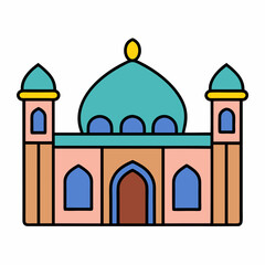  Islamic  vector graphics mosque illustration