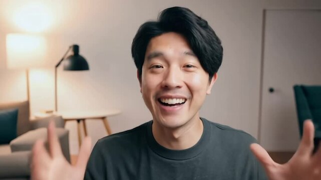 Social Media personnel talking to camera