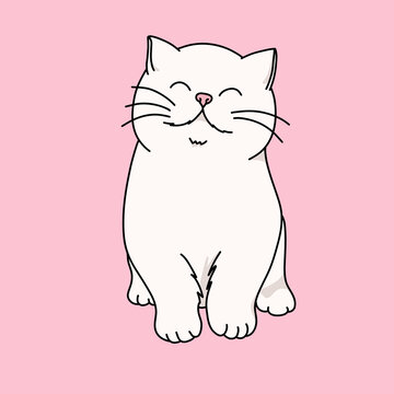 cute cat drawing