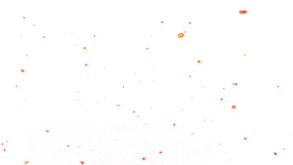 Floating embers sparks background PNG transparent. Opacity or screen mode usage for overlay