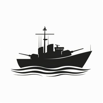 recommend clip art: Warship icon flat. Illustration isolated vector sign symbol
                    