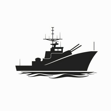recommend clip art: Warship icon flat. Illustration isolated vector sign symbol
                    