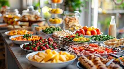Delicious and Abundant Buffet Spread