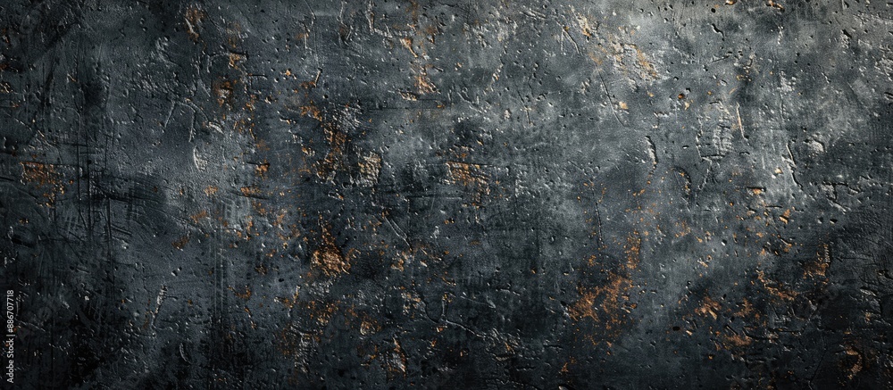 Poster dark grungy grey wall with textured concrete suitable as a background with space for adding images. 