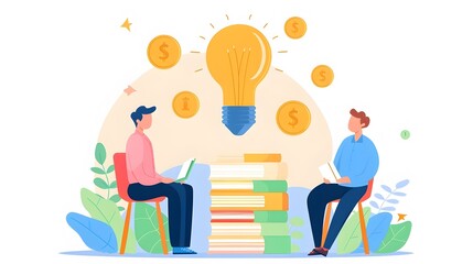 Financial Advisor Explaining Income and Profit Strategies to Clients