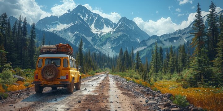 Road trip essentials for National Road Trip Day, August 19th, scenic route, adventurous setup, travel gear