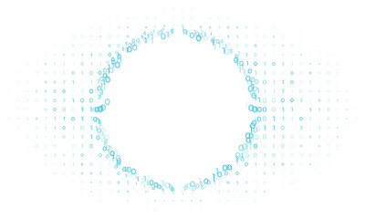 Modern binary code tech concept background