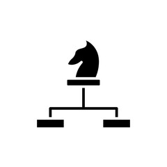 chess game glyph icon