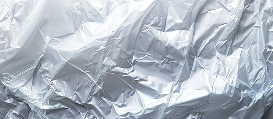 Texture of crumpled polyethylene film provides copy space image