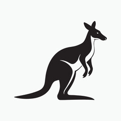 a Kangaroo icon silhoutte vector style