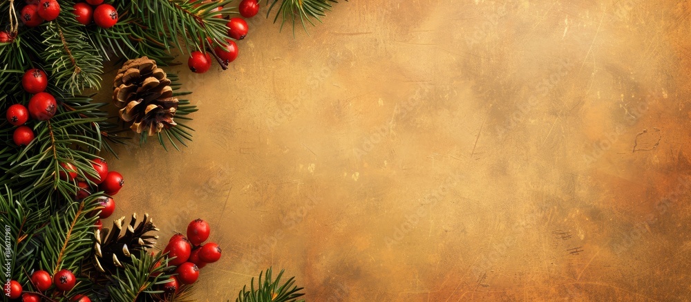 Poster background for christmas and new year s holidays available for adding text or images. copy space ima