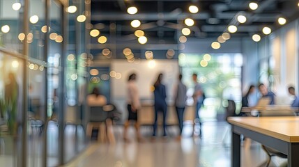 Business office with blurred people meeting, with blurred bokeh background --ar 16:9 --fast Job ID: 3690956c-768a-4dd8-8f76-5188c3896a17