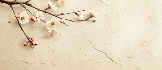 Elegant Japanese paper with a serene design and ample copy space image