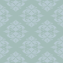 Damask pattern vector Perfect for bed sheets, carpets, and wallpapers, the seamless, vintage patterns add a touch of classic luxury to any fabric.