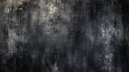 Obraz premium A grunge black background with rough textures and distressed effects