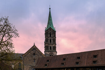 Obraz premium View of the Bamberg Cathedral in Bavaria, Germany.