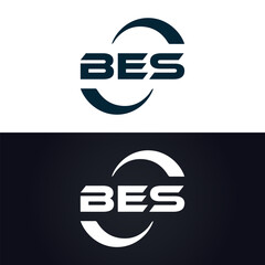 BES logo. B E S design. White BES letter. BES, B E S letter logo design. B E S letter logo design in GOLD, GOLDEN LOGO, THREE, style. letter logo set in one artboard. B E S letter logo vector design.