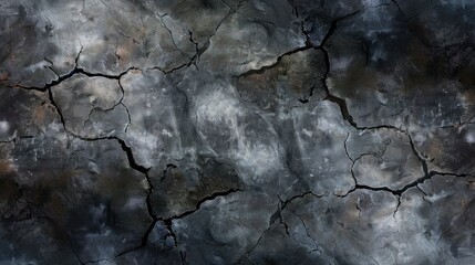 black Hole with cracks in the wall, damaged and broken texture surface background or banner --chaos...