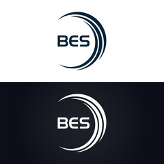 BES logo. B E S design. White BES letter. BES, B E S letter logo design. B E S letter logo design in GOLD, GOLDEN LOGO, THREE, style. letter logo set in one artboard. B E S letter logo vector design.