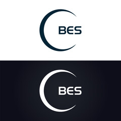 BES logo. B E S design. White BES letter. BES, B E S letter logo design. B E S letter logo design in GOLD, GOLDEN LOGO, THREE, style. letter logo set in one artboard. B E S letter logo vector design.